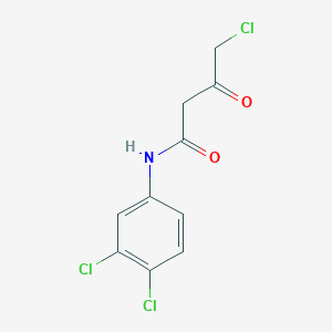 molecular formula C10H8Cl3NO2 B14589130 4-Chloro-N-(3,4-dichlorophenyl)-3-oxobutanamide CAS No. 61610-50-2