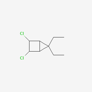 molecular formula C9H14Cl2 B14589143 2,3-Dichloro-5,5-diethylbicyclo[2.1.0]pentane CAS No. 61111-72-6