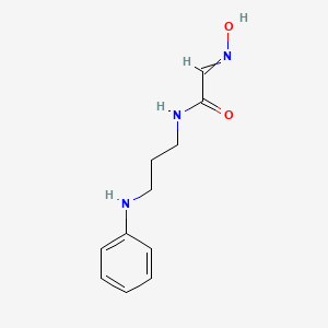 molecular formula C11H15N3O2 B14589176 N-(3-Anilinopropyl)-2-(hydroxyimino)acetamide CAS No. 61444-90-4