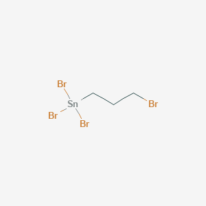 molecular formula C3H6Br4Sn B14589190 Stannane, tribromo(3-bromopropyl)- CAS No. 61222-01-3