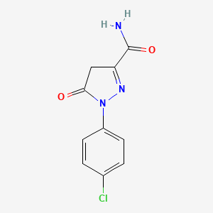 1-(4-Chlorophenyl)-5-oxo-4,5-dihydro-1H-pyrazole-3-carboxamide