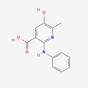 2-Anilino-5-hydroxy-6-methylpyridine-3-carboxylic acid