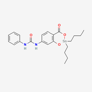 molecular formula C22H28N2O4Sn B14589258 N-(2,2-Dibutyl-4-oxo-2H,4H-1,3,2-benzodioxastannin-7-yl)-N'-phenylurea CAS No. 61500-38-7