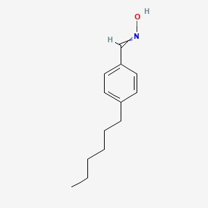 molecular formula C13H19NO B14589259 N-[(4-Hexylphenyl)methylidene]hydroxylamine CAS No. 61096-93-3