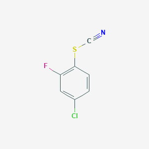 molecular formula C7H3ClFNS B1458926 4-Chloro-2-fluorophenylthiocyanate CAS No. 1820666-86-1