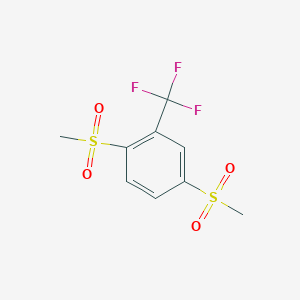 molecular formula C9H9F3O4S2 B1458927 1,4-Dimethanesulfonyl-2-(trifluoromethyl)benzene CAS No. 1445322-52-0