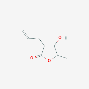 molecular formula C8H10O3 B14589287 4-Hydroxy-5-methyl-3-(prop-2-en-1-yl)furan-2(5H)-one CAS No. 61603-83-6