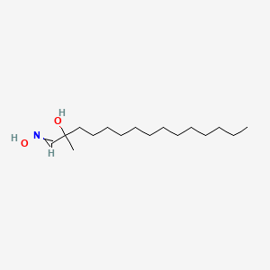 molecular formula C16H33NO2 B14589300 1-(Hydroxyimino)-2-methylpentadecan-2-OL CAS No. 61432-95-9