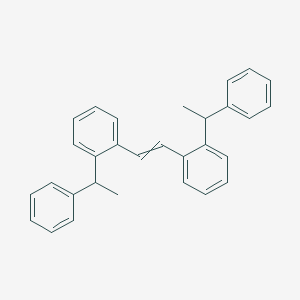 molecular formula C30H28 B14589319 1,1'-(Ethene-1,2-diyl)bis[2-(1-phenylethyl)benzene] CAS No. 61608-89-7