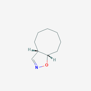 molecular formula C9H15NO B14589332 (3aS,9aS)-3a,4,5,6,7,8,9,9a-Octahydrocycloocta[d][1,2]oxazole CAS No. 61080-94-2