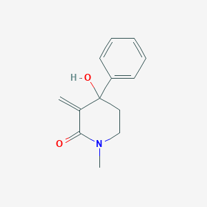 4-Hydroxy-1-methyl-3-methylidene-4-phenylpiperidin-2-one