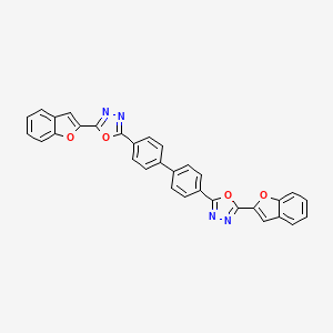 2,2'-([1,1'-Biphenyl]-4,4'-diyl)bis[5-(1-benzofuran-2-yl)-1,3,4-oxadiazole]