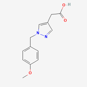 B1458942 2-(1-(4-Methoxybenzyl)-1H-pyrazol-4-yl)acetic acid CAS No. 1445951-84-7