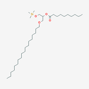 1-(Octadecyloxy)-3-[(trimethylsilyl)oxy]propan-2-YL decanoate