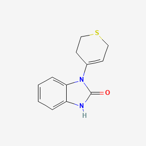 molecular formula C12H12N2OS B14589466 2H-Benzimidazol-2-one, 1-(3,6-dihydro-2H-thiopyran-4-yl)-1,3-dihydro- CAS No. 61607-79-2