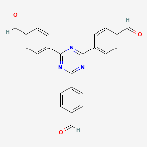 molecular formula C24H15N3O3 B1458947 4,4',4''-(1,3,5-三嗪-2,4,6-三基)三苯甲醛 CAS No. 443922-06-3
