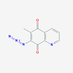 5,8-Quinolinedione, 7-azido-6-methyl-