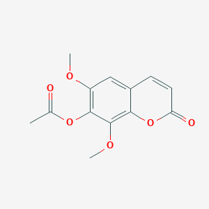 6,8-Dimethoxy-2-oxo-2H-1-benzopyran-7-yl acetate