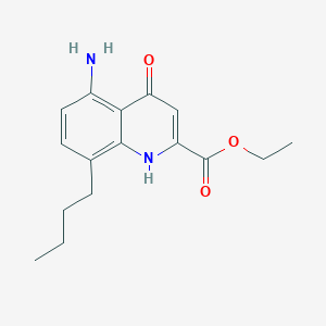 Ethyl 5-amino-8-butyl-4-oxo-1,4-dihydroquinoline-2-carboxylate