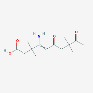 4-Amino-3,3,8,8-tetramethyl-6,9-dioxodec-4-enoic acid