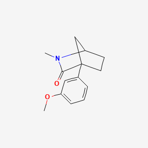 2-Azabicyclo[2.2.1]heptan-3-one, 4-(3-methoxyphenyl)-2-methyl-