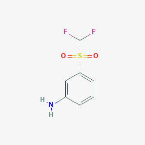 molecular formula C7H7F2NO2S B1458961 3-Difluoromethanesulfonylaniline CAS No. 24906-76-1