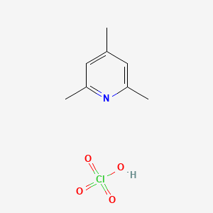 molecular formula C8H12ClNO4 B14589647 Perchloric acid--2,4,6-trimethylpyridine (1/1) CAS No. 61244-34-6