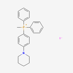 Methyl(diphenyl)[4-(piperidin-1-yl)phenyl]phosphanium iodide