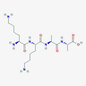 molecular formula C18H36N6O5 B14589664 L-Lysyl-L-lysyl-L-alanyl-L-alanine CAS No. 61257-61-2