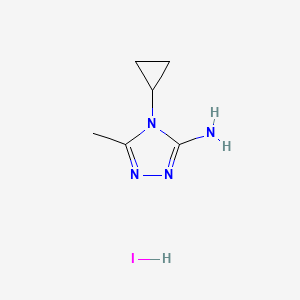 4-cyclopropyl-5-methyl-4H-1,2,4-triazol-3-amine hydroiodide