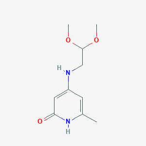 4-(2,2-dimethoxyethylamino)-6-methyl-1H-pyridin-2-one