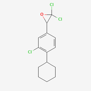 2,2-Dichloro-3-(3-chloro-4-cyclohexylphenyl)oxirane