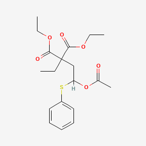 Diethyl [2-(acetyloxy)-2-(phenylsulfanyl)ethyl](ethyl)propanedioate