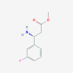 methyl (3R)-3-amino-3-(3-iodophenyl)propanoate