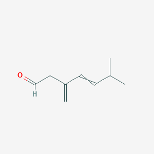 molecular formula C9H14O B14589741 6-Methyl-3-methylidenehept-4-enal CAS No. 61540-90-7