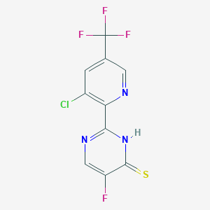2-(3-chloro-5-(trifluoromethyl)pyridin-2-yl)-5-fluoropyrimidine-4(3H)-thione