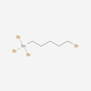 molecular formula C5H10Br4Sn B14589758 Tribromo(5-bromopentyl)stannane CAS No. 61222-03-5