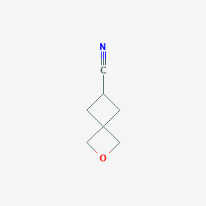 molecular formula C7H9NO B1458976 2-Oxaspiro[3.3]heptane-6-carbonitrile CAS No. 1780652-33-6