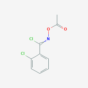 N-(Acetyloxy)-2-chlorobenzene-1-carboximidoyl chloride