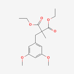 molecular formula C17H24O6 B14589763 Diethyl [(3,5-dimethoxyphenyl)methyl](methyl)propanedioate CAS No. 61227-49-4