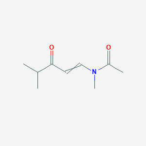 N-Methyl-N-(4-methyl-3-oxopent-1-en-1-yl)acetamide