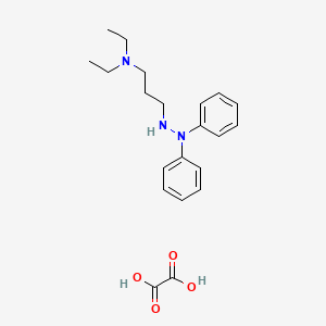 molecular formula C21H29N3O4 B14589787 3-(2,2-diphenylhydrazinyl)-N,N-diethylpropan-1-amine;oxalic acid CAS No. 61299-37-4