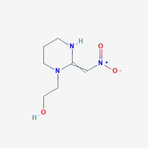 molecular formula C7H13N3O3 B14589831 2-[2-(Nitromethylidene)tetrahydropyrimidin-1(2H)-yl]ethan-1-ol CAS No. 61532-84-1