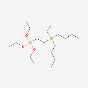 Dibutyl(ethyl)[2-(triethoxysilyl)ethyl]silane