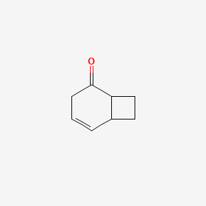 molecular formula C8H10O B14589846 Bicyclo[4.2.0]oct-4-en-2-one CAS No. 61207-68-9