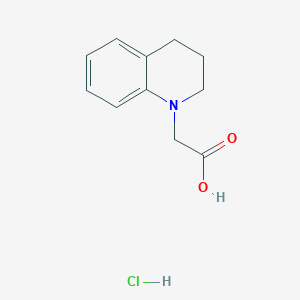 molecular formula C11H14ClNO2 B1458985 3,4-dihydroquinolin-1(2H)-ylacetic acid hydrochloride CAS No. 1993054-50-4