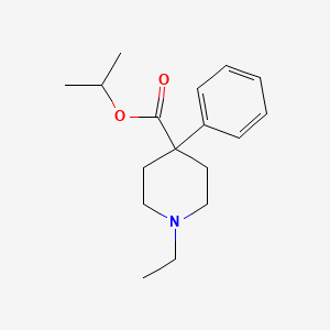 molecular formula C17H25NO2 B14589870 Propan-2-yl 1-ethyl-4-phenylpiperidine-4-carboxylate CAS No. 61630-57-7