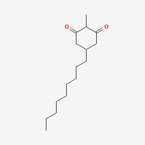 molecular formula C16H28O2 B14589915 2-Methyl-5-nonylcyclohexane-1,3-dione CAS No. 61621-55-4