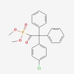 molecular formula C22H20ClO4P B14589919 Dimethyl [(4-chlorophenyl)(diphenyl)acetyl]phosphonate CAS No. 61565-71-7