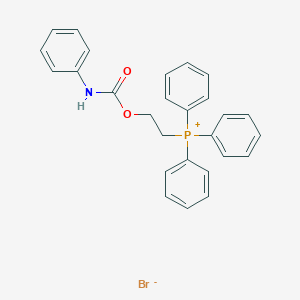 molecular formula C27H25BrNO2P B14589937 Triphenyl{2-[(phenylcarbamoyl)oxy]ethyl}phosphanium bromide CAS No. 61083-87-2